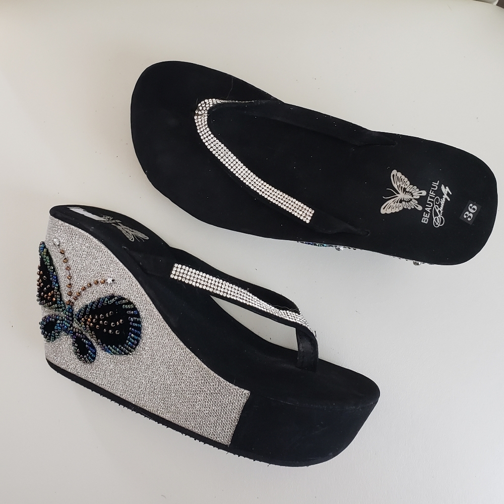 Bedazzled Butterfly sandals